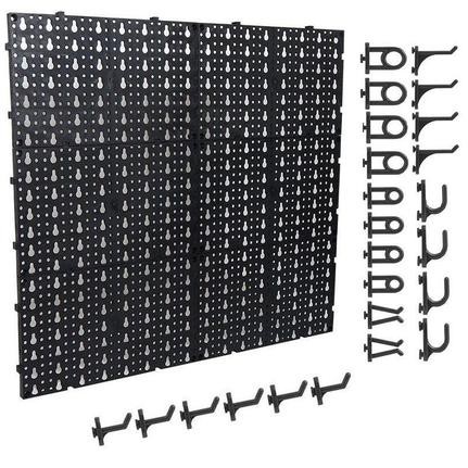 Painel P/ Ferramentas Plástico Perfurado - Organizador Preto em Oferta na Shopee