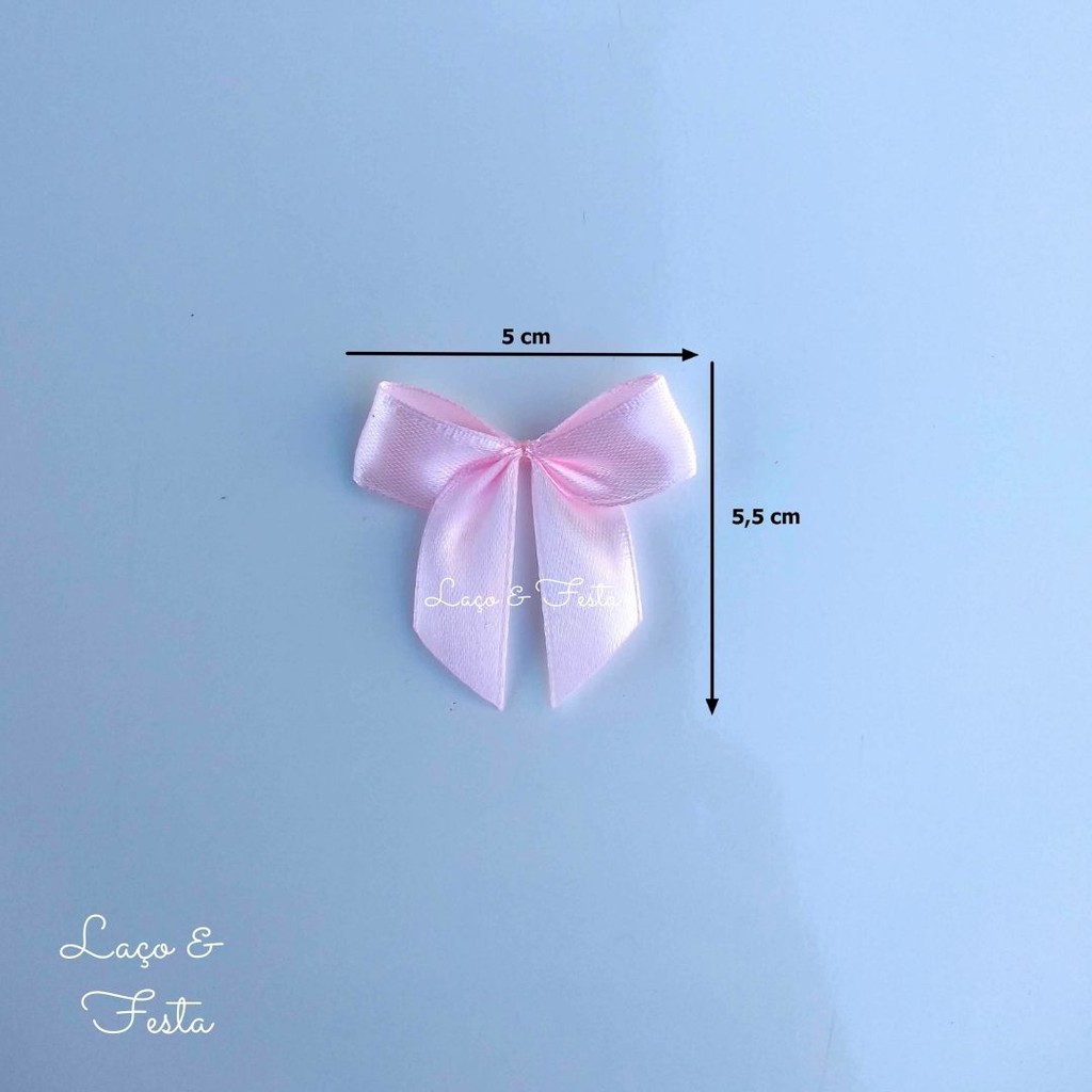 Laço lacinho De Cetim N°3 5,0 X 5,5 / 100 Unids Lembrancinhas em Oferta na Shopee