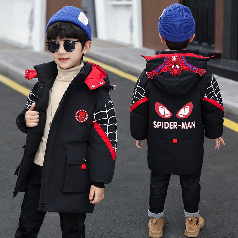 Casaco Infantil Homem-Aranha Com Capuz De Desenho | Shopee Brasil