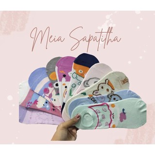 Kit12 pares de Meia Sapatilha Invisível Soquete Meias Femininas e masculinas 36/40- 40/46