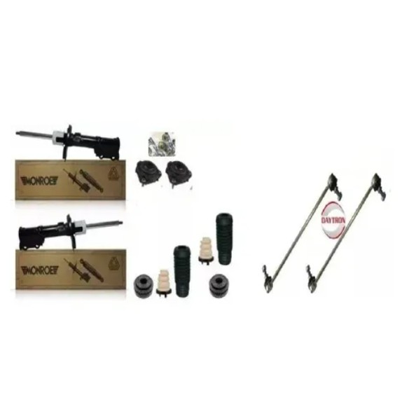 02 Amortecedor Dianteiro Monroe + Kit Bieleta New Fiesta em Oferta na Shopee