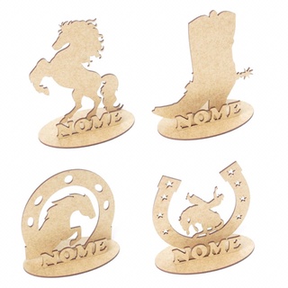 10 Centro de mesa festas country personalizado mdf cru lembrancinhas em Oferta na Shopee