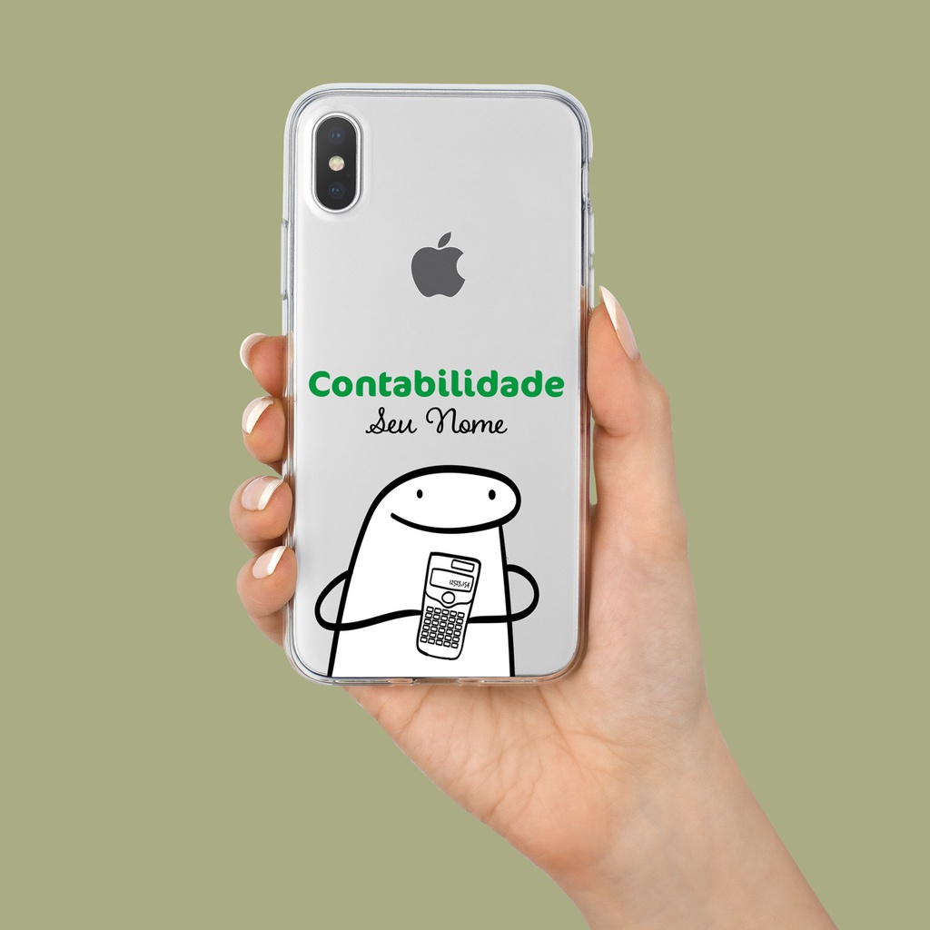 Capa Capinha de Celular Flork Profissão Contabilidade