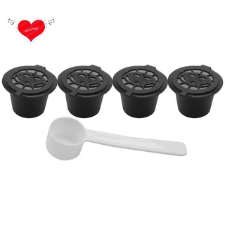 4x Cápsulas De Café Reutilizável Para Máquinas De Nespresso Colher