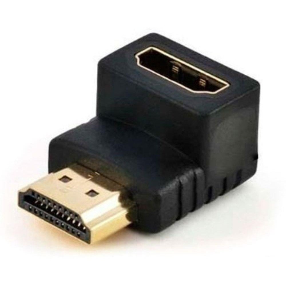 Adaptador Hdmi 90 Graus Angulado Em L Macho X Fêmea 2.0 = Tv Monitor LCD Led Oled Parede