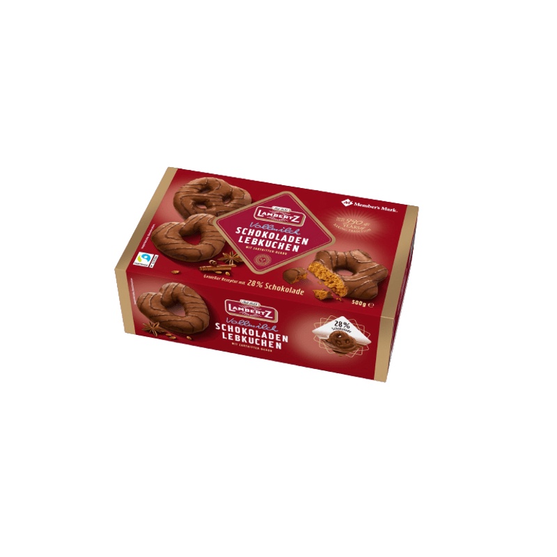 Pão de Mel Chocolate Alemão Schokoladen Lebkuchen Lambertz 500g em Oferta na Shopee