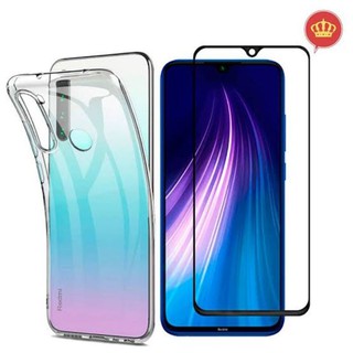 Kit capinha e pelicula de vidro xiaomi redmi note 8