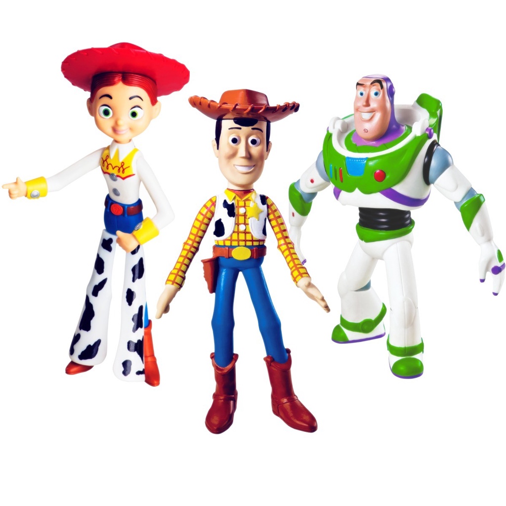 Kit Toy Story Woody Buzz E Jessie Disney - Líder Brinquedos em Oferta na Shopee