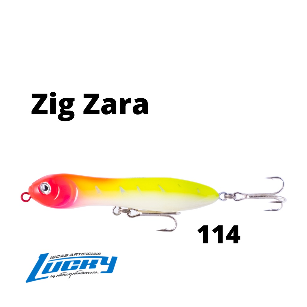 Isca artificial Nelson Nakamura Zig Zara 110 - 18g Lucky Original