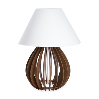 Abajur Luminária Moderna Em Mdf Decoração Cabeceira De Cama Quarto Casal Completo E27