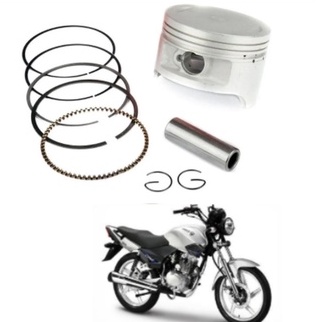 Pistão iros one 125 std 0.25 0.50 0.75 1.00 + anéis segmento + pino