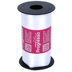 Fita de Cetim Progresso 7mm nº1 - 100m Cor 201 Branco - 1un