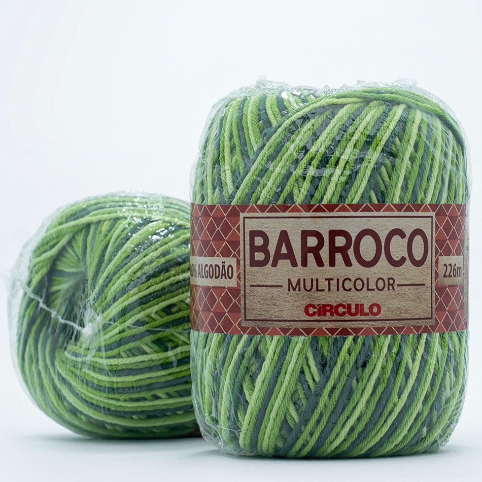 Barbante Barroco Multicolor 200g da Círculo Matizado para Crochê / Tricô / Amigurumi