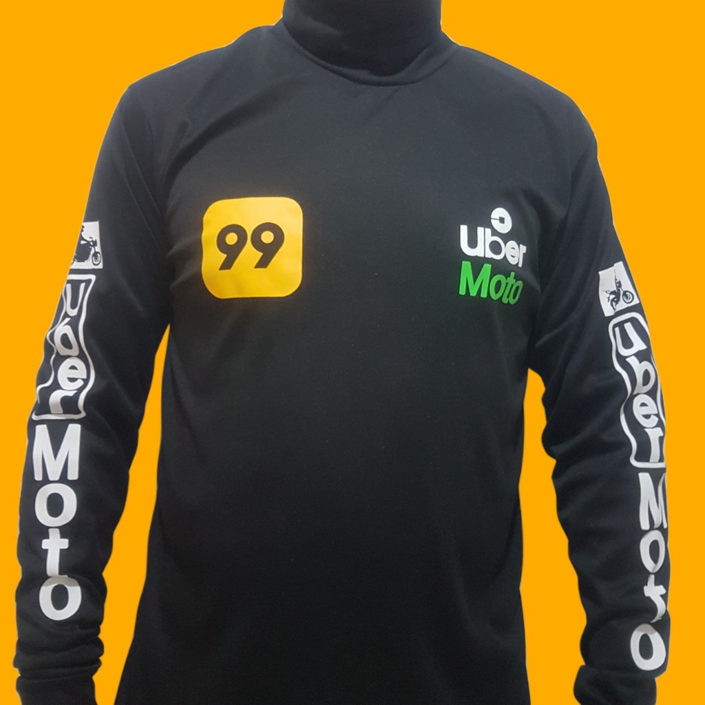 Camisa Uber e 99 Pop drive UV moto uber 99