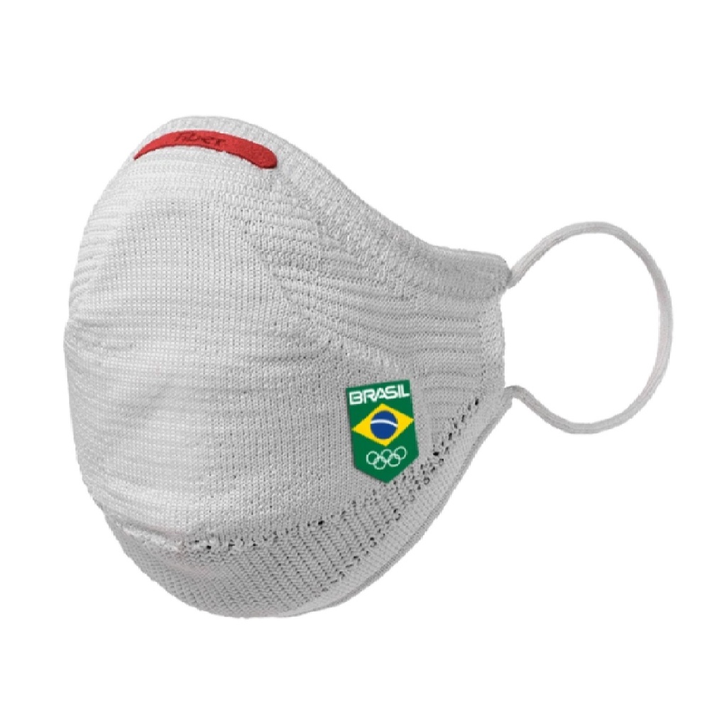 Kit Máscara FIBER Knit AIR COB Branca + Filtro de Proteção + Suporte