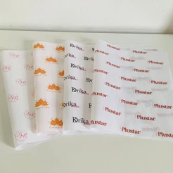 Papel seda para embalagens - Premium personalizado com sua logo - tamanho 50x60 - Loja e presentes