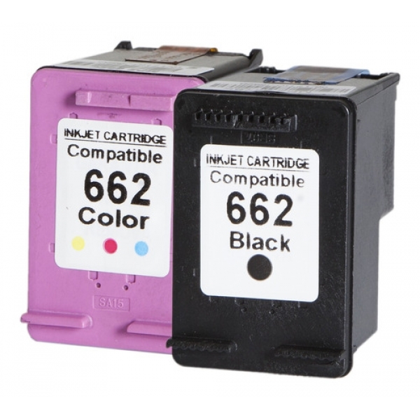 Par Cartucho De Tinta 662 Preto + Color 2546 2516 3516 1516 em Oferta na Shopee