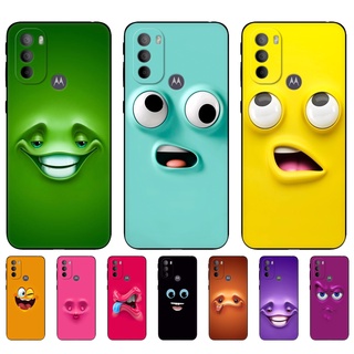Para Motorola Moto G31 G71 5G G22 4G Caso Saco De Telefone Tampa Traseira De Silicone Macio Protetora Tpu Engraçado Rosto