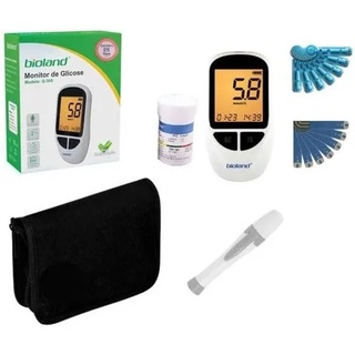 Kit Medidor De Glicose C/ 25 Fitas 25 Lancetas G-500 Bioland