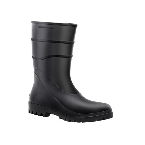 Bota De Pvc Forrada Cano Curto Preta N°37 - Bracol