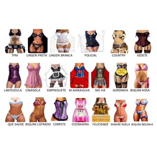 Avental Divertido Despedida de Solteira - Chá de Cozinha - Chá de lingerie - Vários Desenhos em Oferta na Shopee