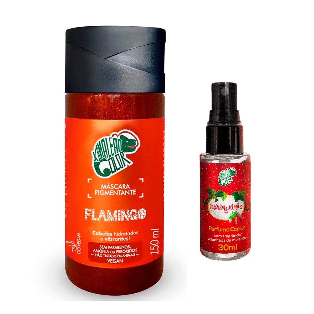 Kit Tonalizante Flamingo + Perfume Capilar - Kamaleão Color