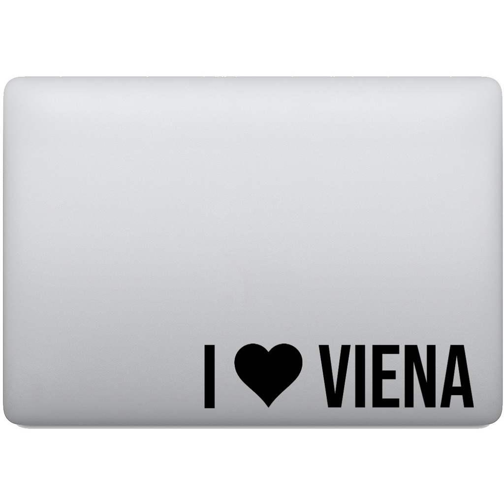 Adesivo de Notebook Eu Amo Viena - I Love Viena