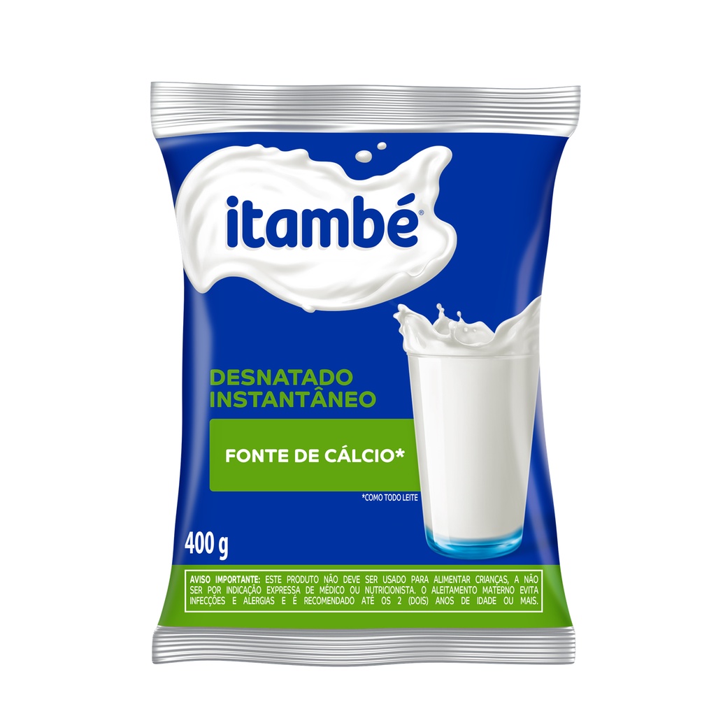 Leite em pó itambé desnatado 400g