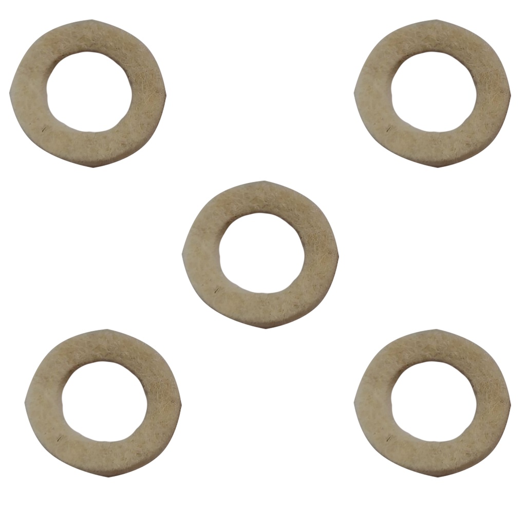 Kit 5 Peças Feltro Mancal para Bucha de Ventilador Arno 40cm