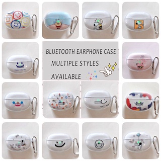 Capa Para Fone De Ouvido Sem Fio Bluetooth Flexível Em TPU Estampa Smiley Spaceman Snoopy Bob Esponja Patrick Lenovo LP5 Ins