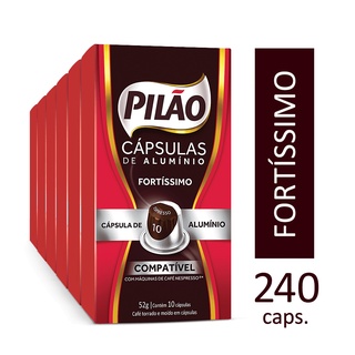 Kit 240 Cápsulas Café Pilão Fortíssimo 10