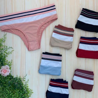 Kit 5 Calcinhas Confortável Cueca Feminina Tanga Cós Alto Elastico