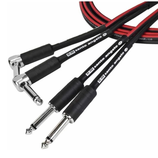 Cabo Duplo Para Teclado Musical Santo Angelo 2 P10 X 2 P10 L Tk 7,62 metros em Oferta na Shopee