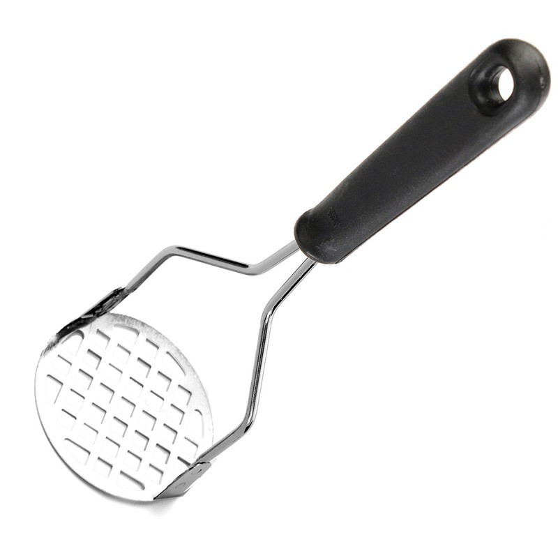 Amassador de Batatas e Legumes - INOX COM CABO PLASTICO