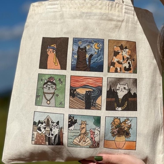 Bolsa Feminina Praia Ecobag Galeria dos Gatos