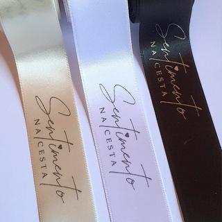 Fita de Cetim Personalizada 30mm - 10 metros em Oferta na Shopee