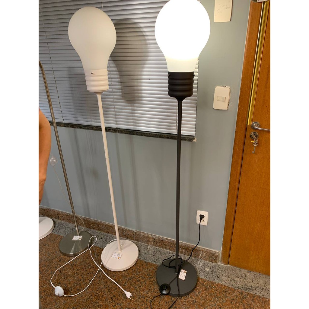 Luminaria Chao Abajur Efeito Lampada Pedestal Coluna Shopee Brasil