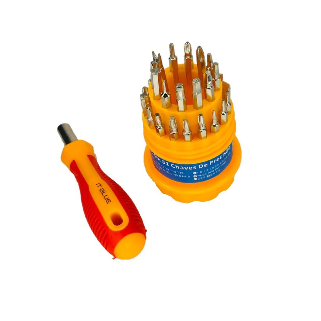 Jogo Kit Chaves Precisão 31 Peças Torx Alen Philips Y Fenda