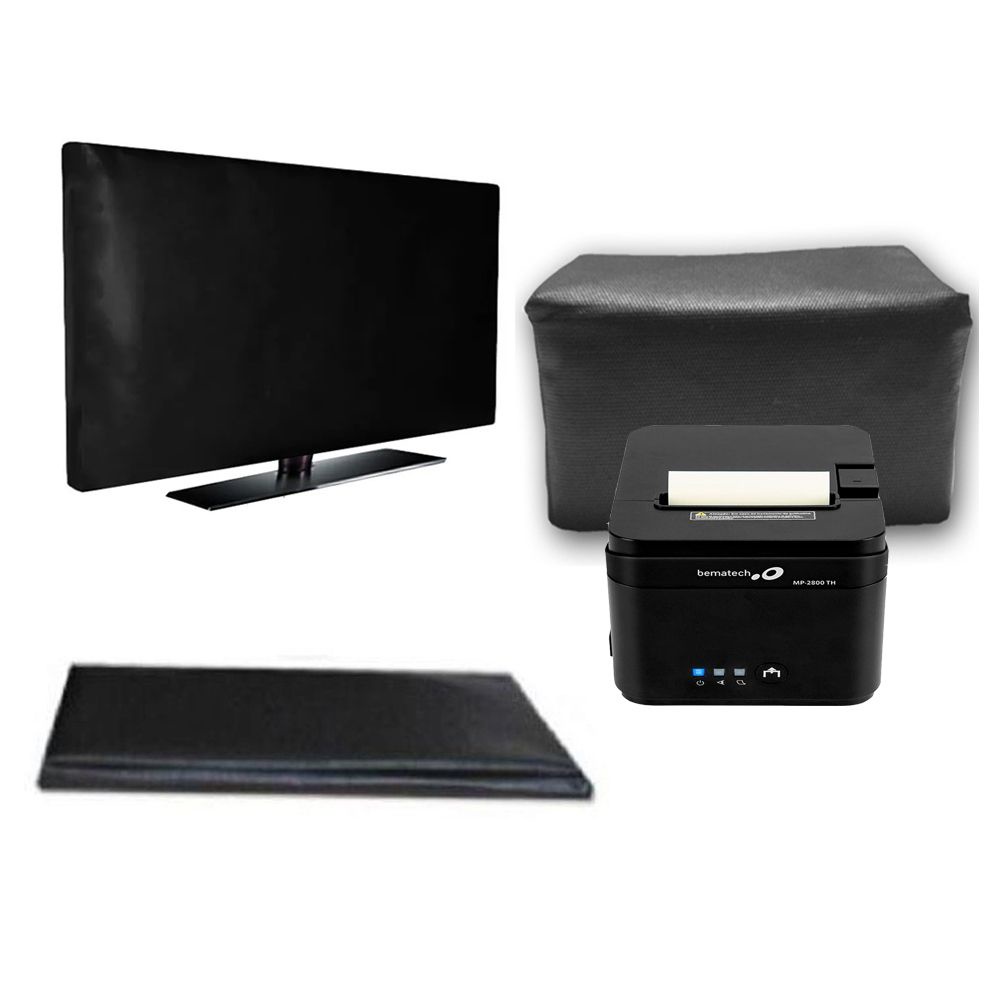 Kit 3 Capas Monitor 20 Impressora Bematech MP2800 Impermeável uv
