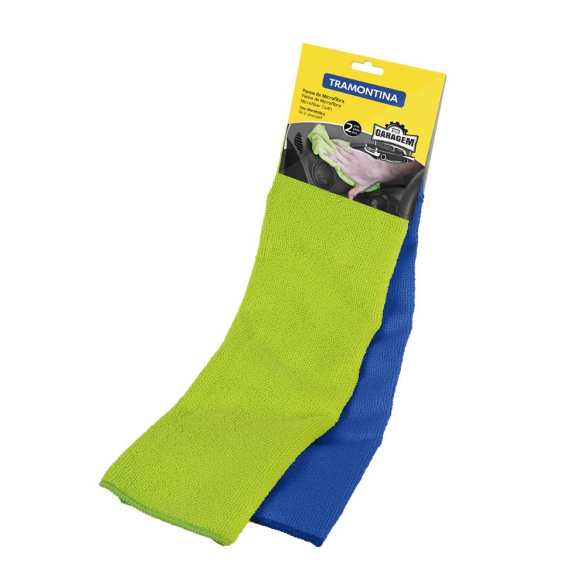 Pano para Limpeza em Microfibra Kit com 2 Peças TRAMONTINA em Oferta na Shopee