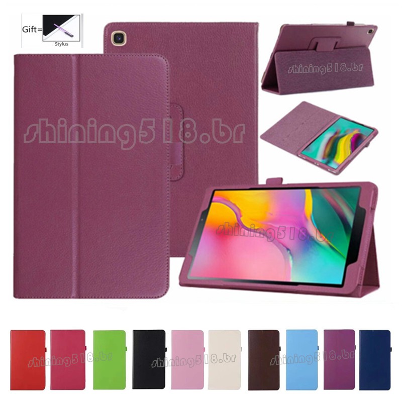 Capa Flip Smart De Couro Pu Com Suporte Para Samsung Galaxy Tab A 8 Polegadas T290 T295 10.1 "T510 T515
