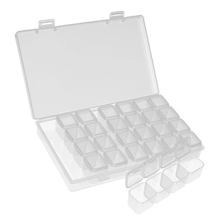 Estojo Organizador 28 Divisórias Colorido Strass em Oferta na Shopee