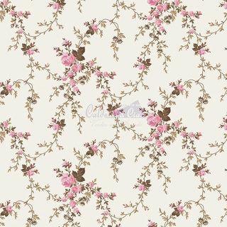 Tecido Tricoline Estampado Floral Sarah 100% Algodão 50cm x 1,50mt