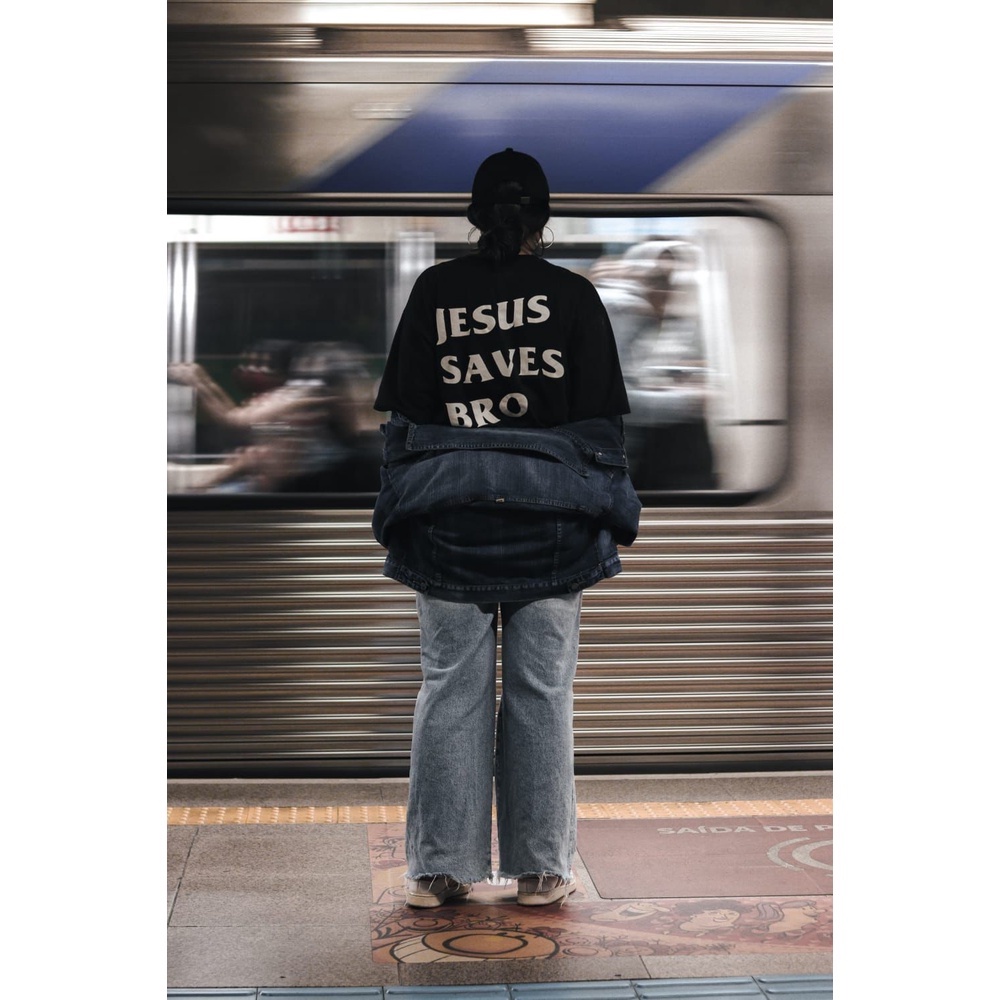 Camiseta Jesus Saves Bro Shopee Brasil 2871