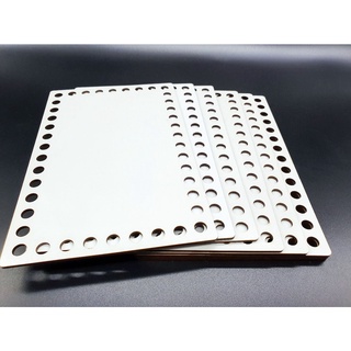 Base MDF Branco Para Crochê Cestos Fio de Malha - Retangular - 13x20 a 20x30cm