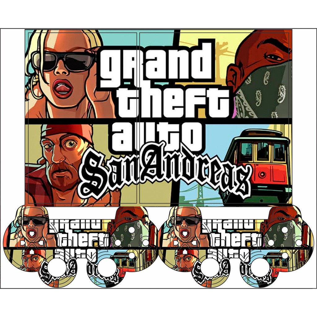 Skin Adesiva PS2 Slim GTA San Andreas
