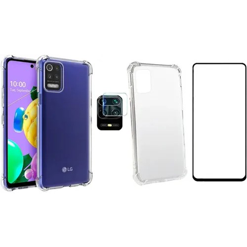 Kit Capa + Pelicula 9d + Pel Camera Para LG K62 + K62 Plus
