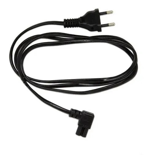 Cabo De Força Curvado Em L 90º Tipo 8 Bipolar Para PS5 Ps4 Ps3 Ps2 Xbox One S Tv Samsung LG Rádio Impressora