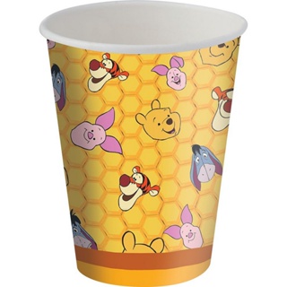 Copo de Papel 200ml Festa Pooh e sua Turma  - 8 un - Rizzo em Oferta na Shopee