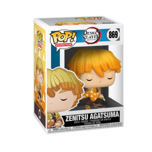 FUNKO POP DEMON SLAYER ZENITSU AGATSUMA 869 NOVO ORIGINAL